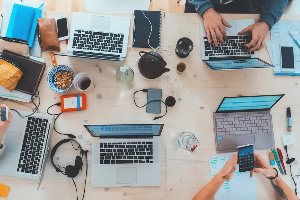 Technology and business communication — visual atmosphere