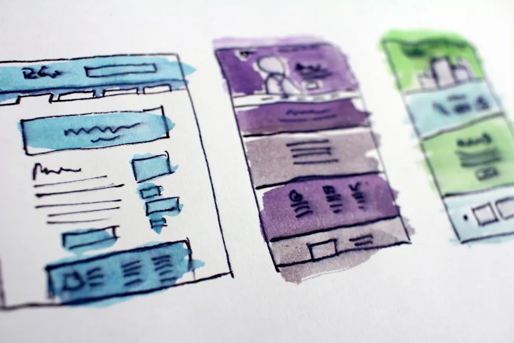 Web application interface design — visual atmosphere