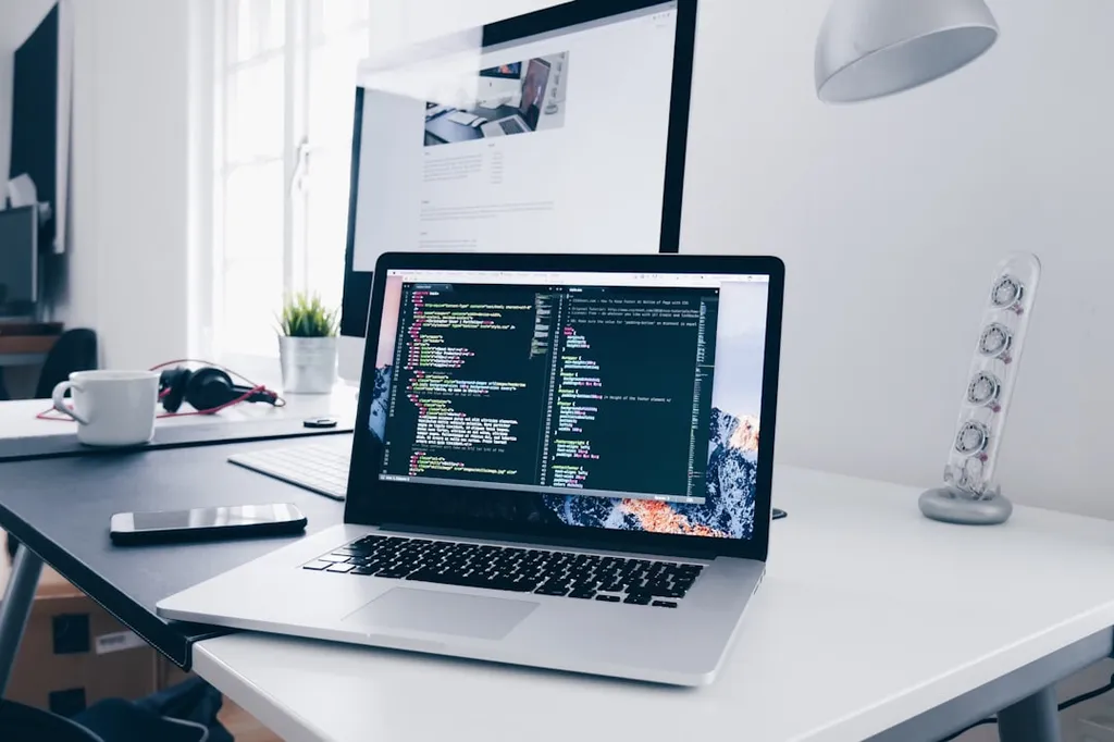Web app development and coding — visual atmosphere
